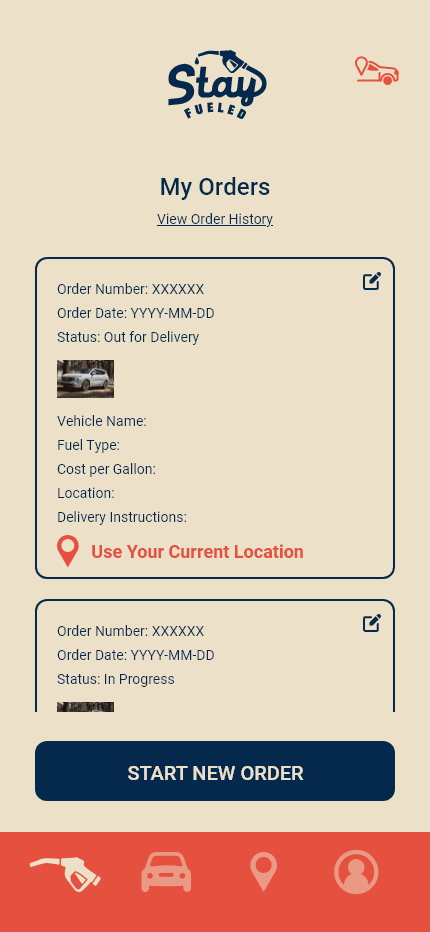 2u-fuel app screen