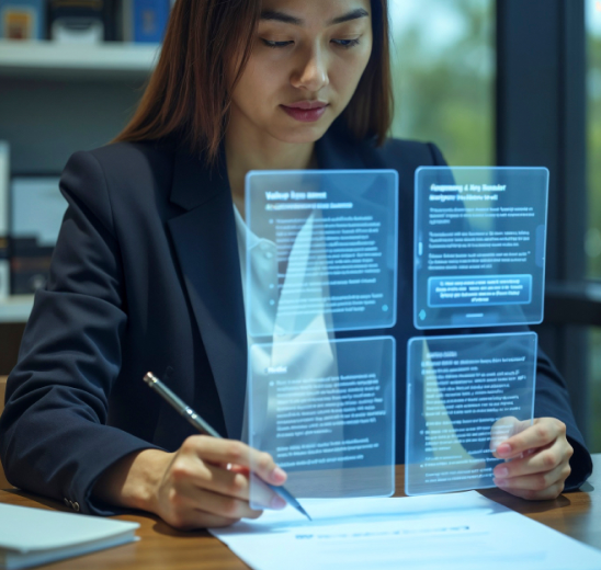 Document intelligence system processing preview