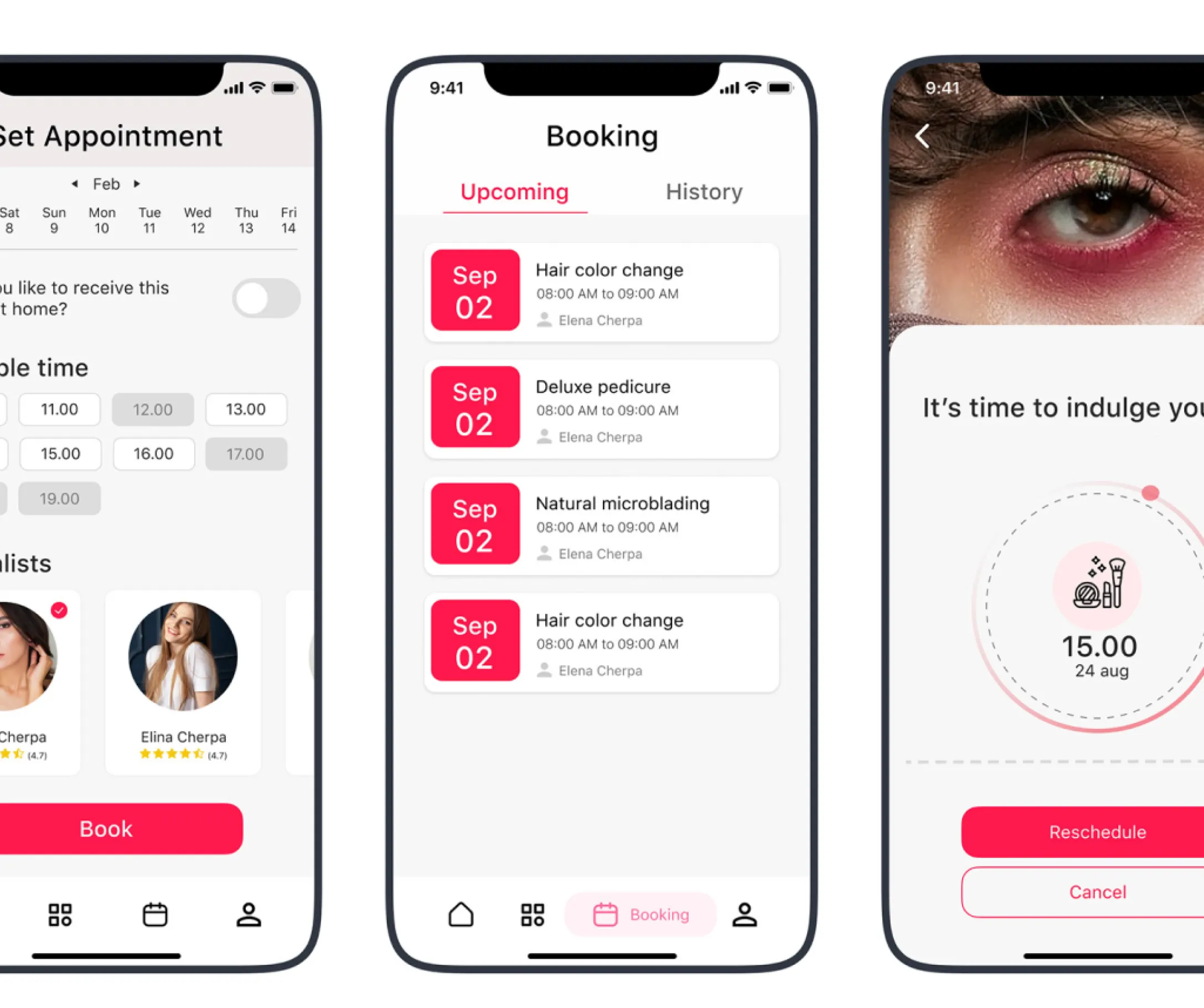 Beauty Master case study screen