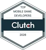 Clutch Mobile Game Developers 2026 badge