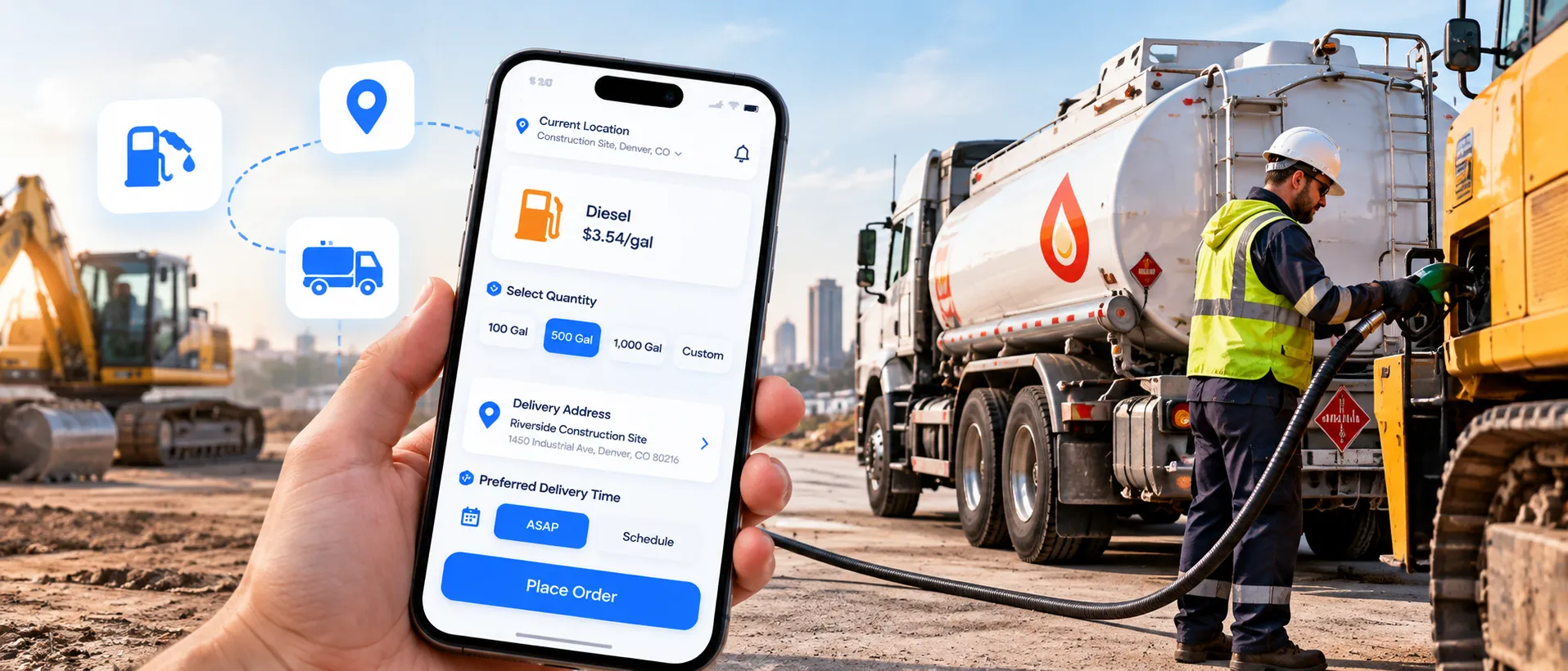 Commercial Diesel Delivery App Development in USA