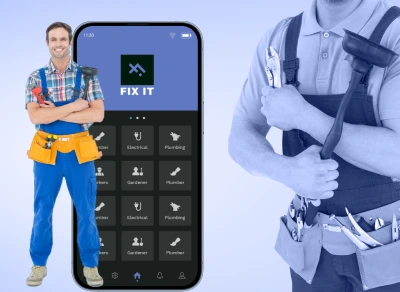 FIXIT handyman service app case study