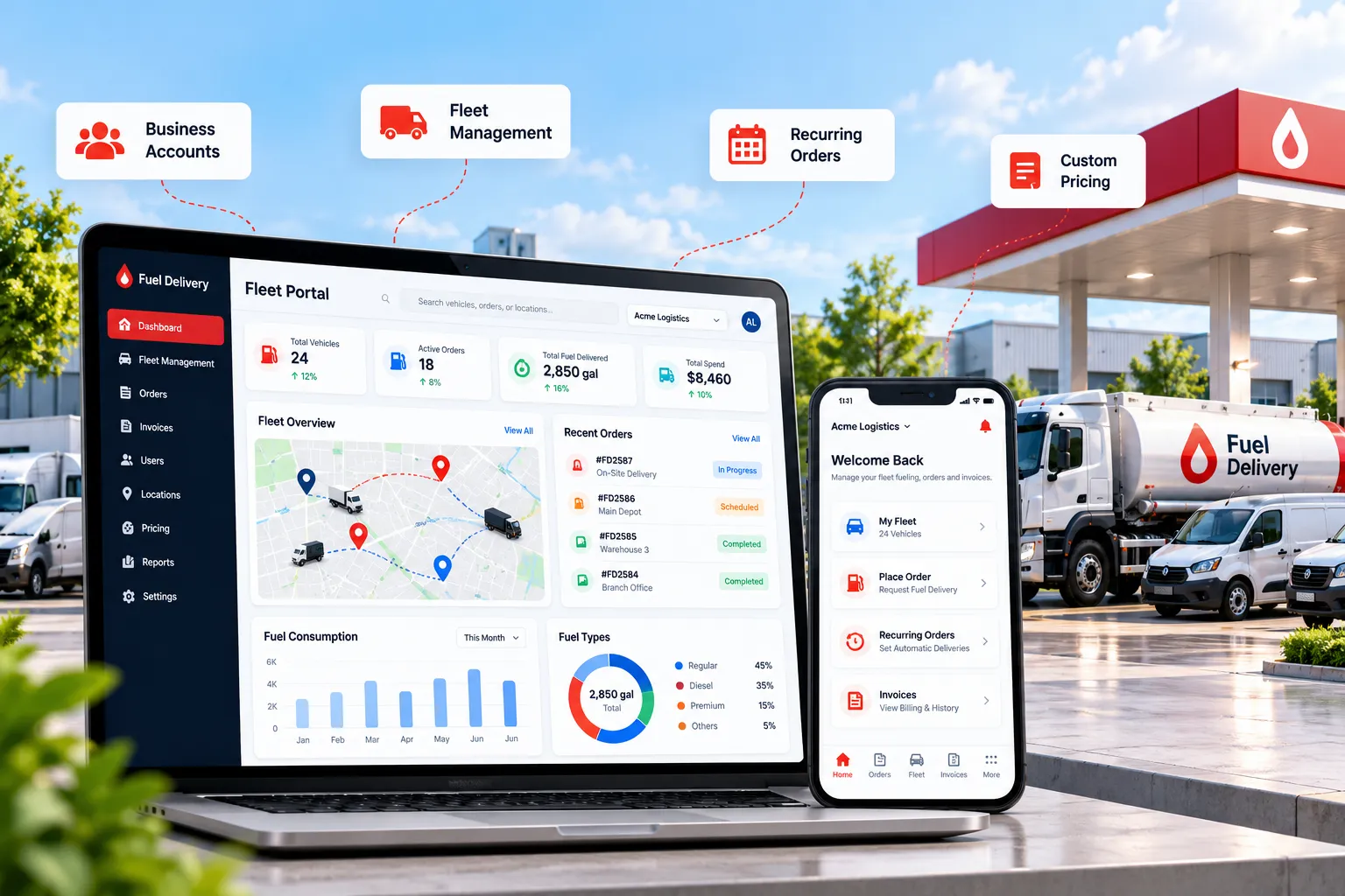 Fleet Fueling and Business Customer Portal