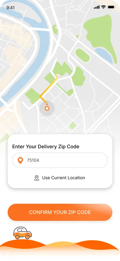 Fuel delivery app screen 2