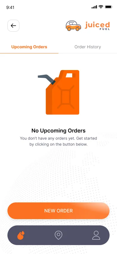 Fuel delivery app screen 6