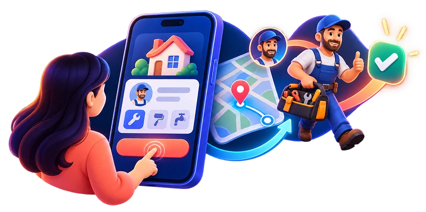Web product development illustration with idea, code and business growth symbols