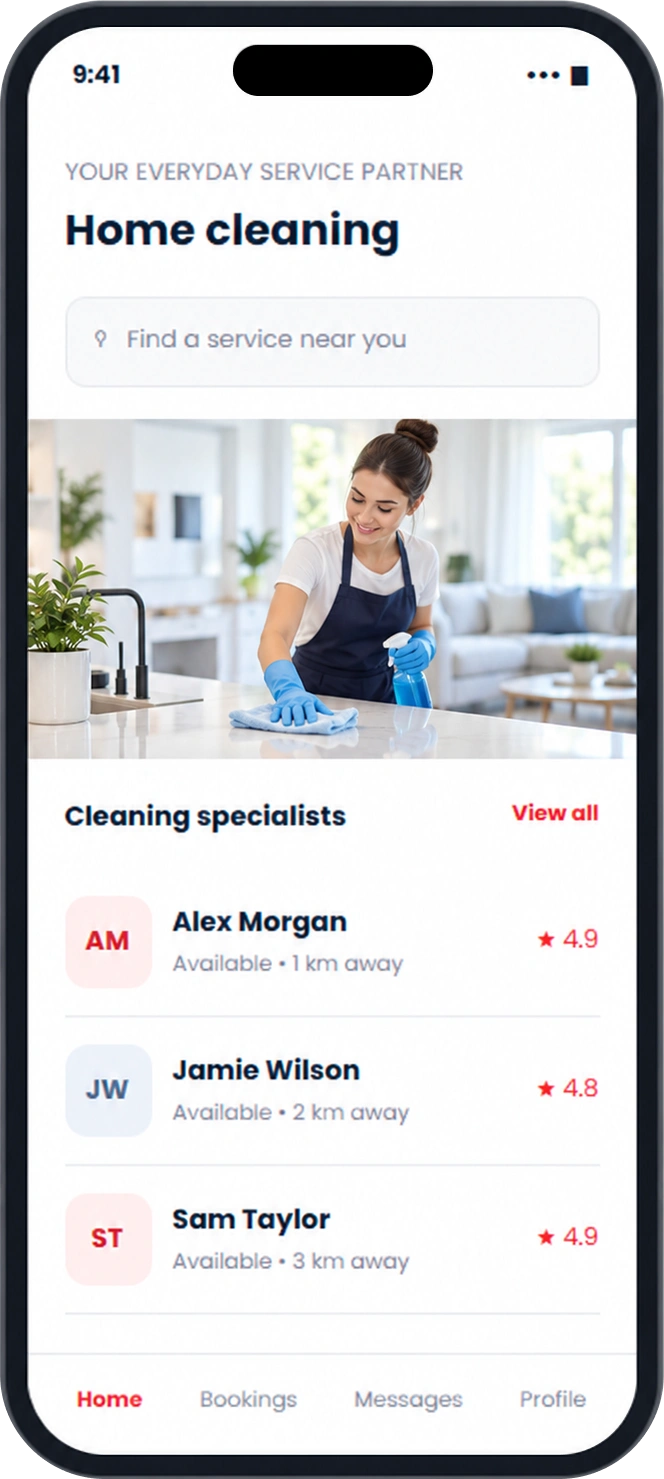 Home Cleaning Services app preview