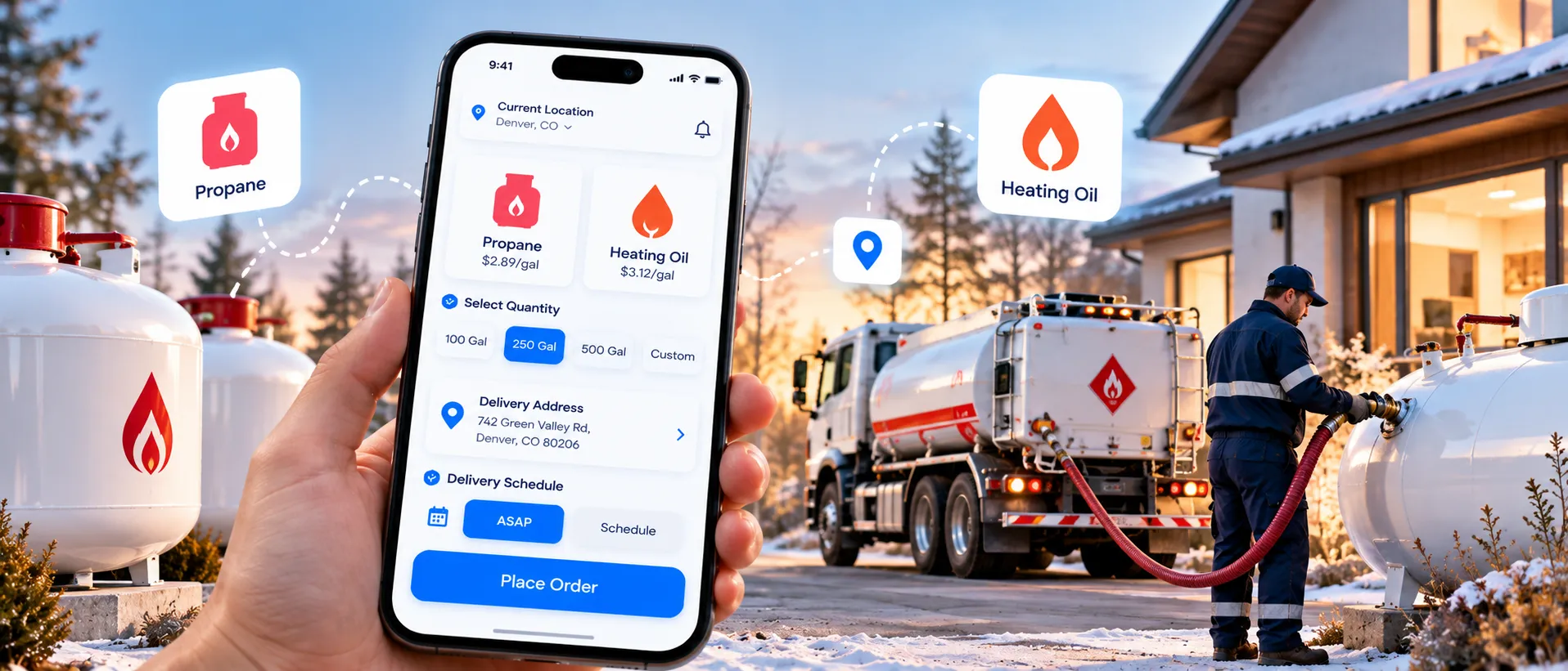 Propane and Heating Oil Delivery App Development in USA