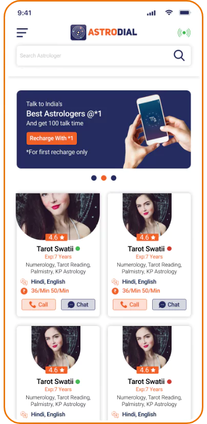 Astrology App screens