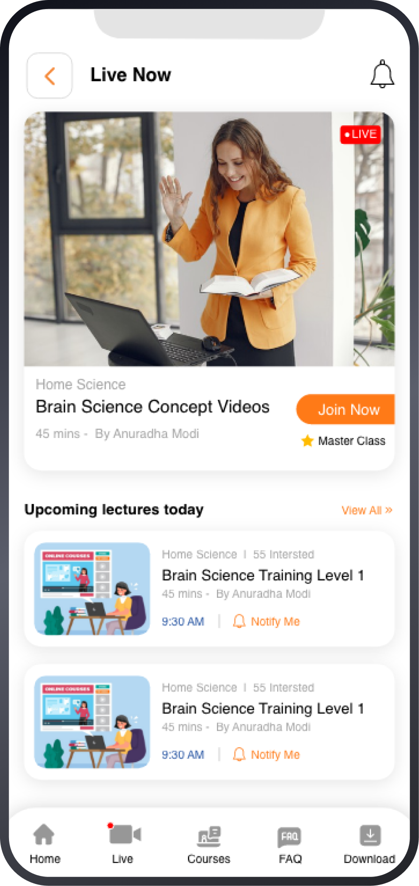brainywood app screen