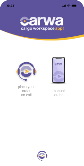 Carwa app screen