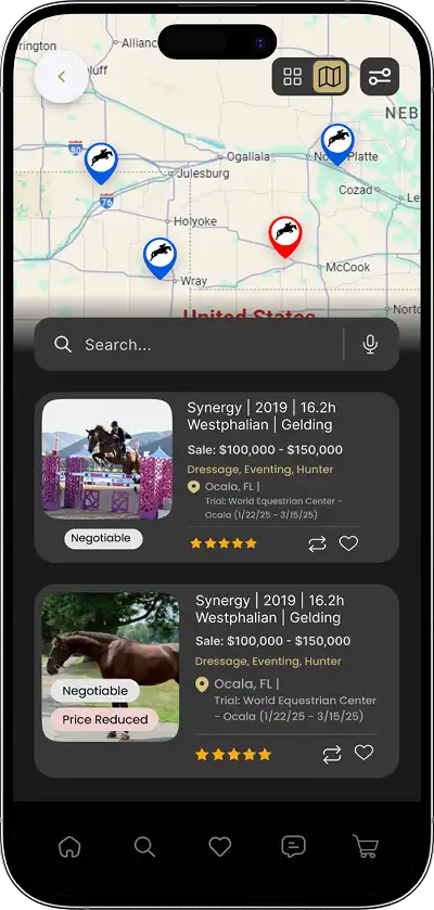 Elite Equine app screen