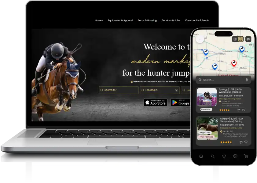 Elitequine app and website built by JPLoft
