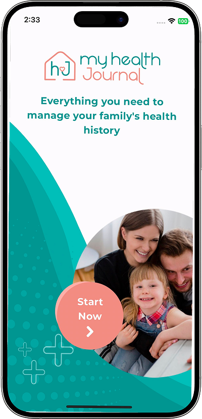 My Health Journal app screen