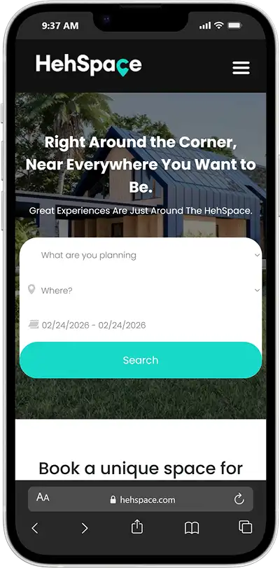 hehspace app screen