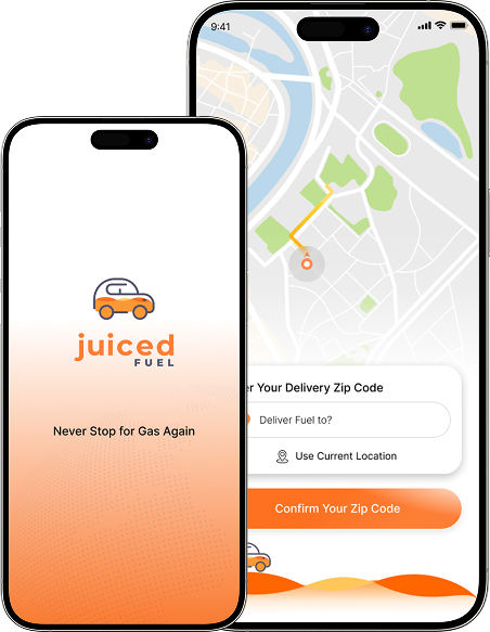 Juiced Fuel App Screens