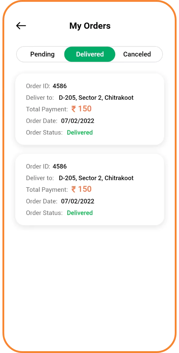On-demand Laundry App Screen