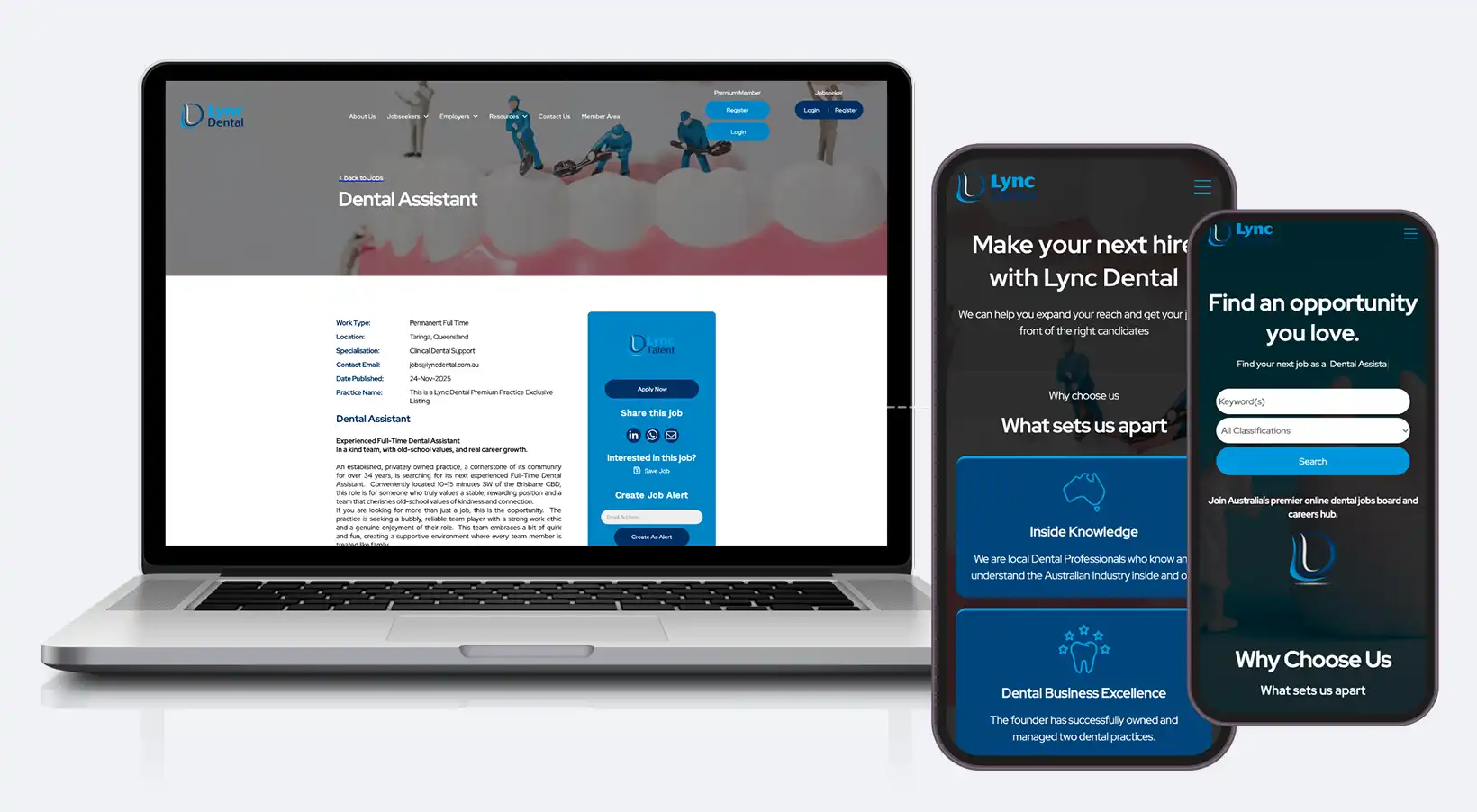 Lync Dental Portfolio Desktop
