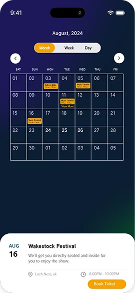 Eternal app screen