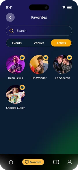 Eternal app screen