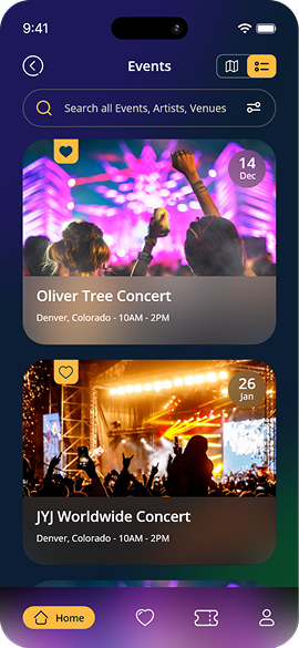 Eternal app screen