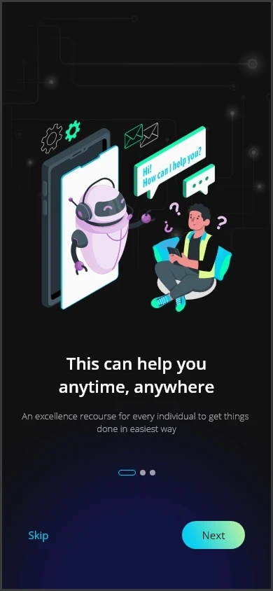 Eternal app screen