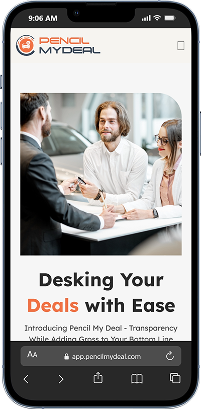 Pencil My Deal Screen