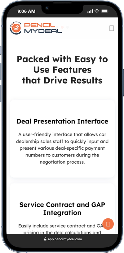 Pencil My Deal Screen