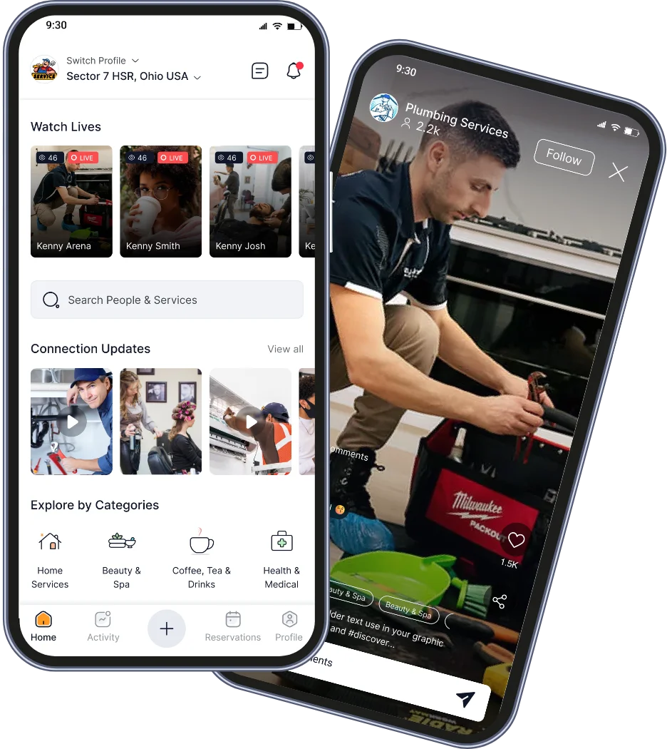 AiOiA on demand app and website built by JPLoft