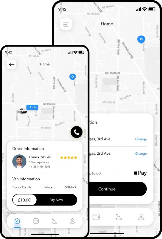 Courrier UK courrier delivery app and website built by JPLoft