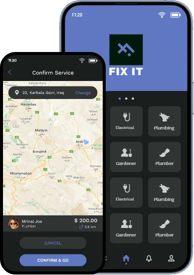 FIX IT on demand app built by JPLoft