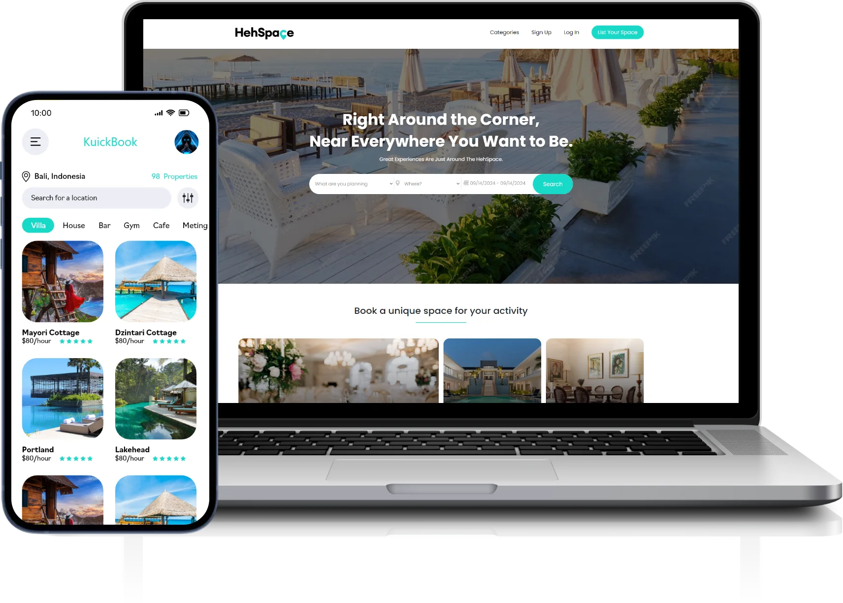 HehSpace real estate platform built by JPLoft