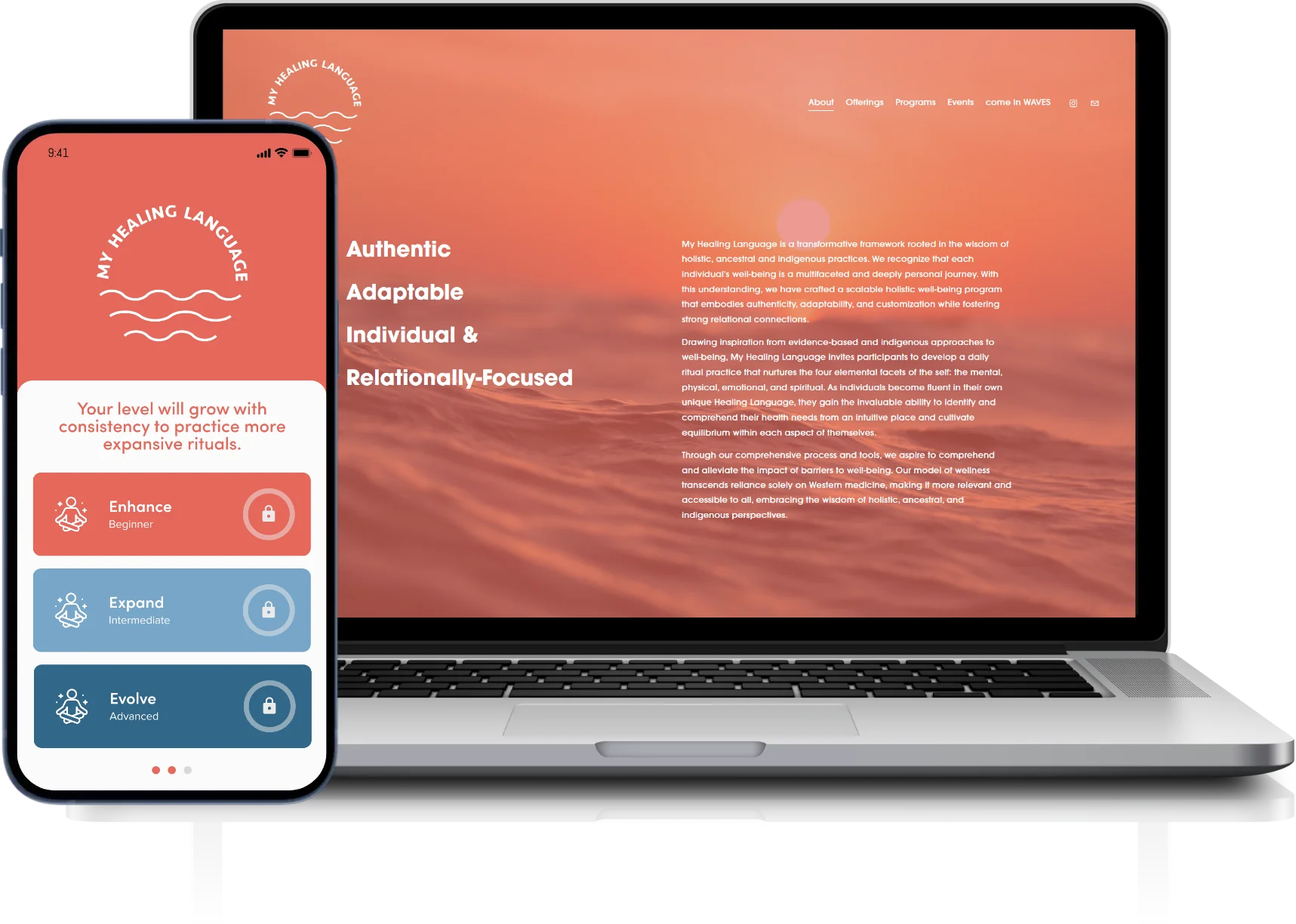 My Healingo healthcare app and website built by JPLoft