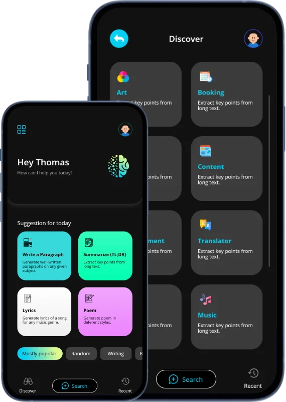 Nabegh AI assistants app built by JPLoft