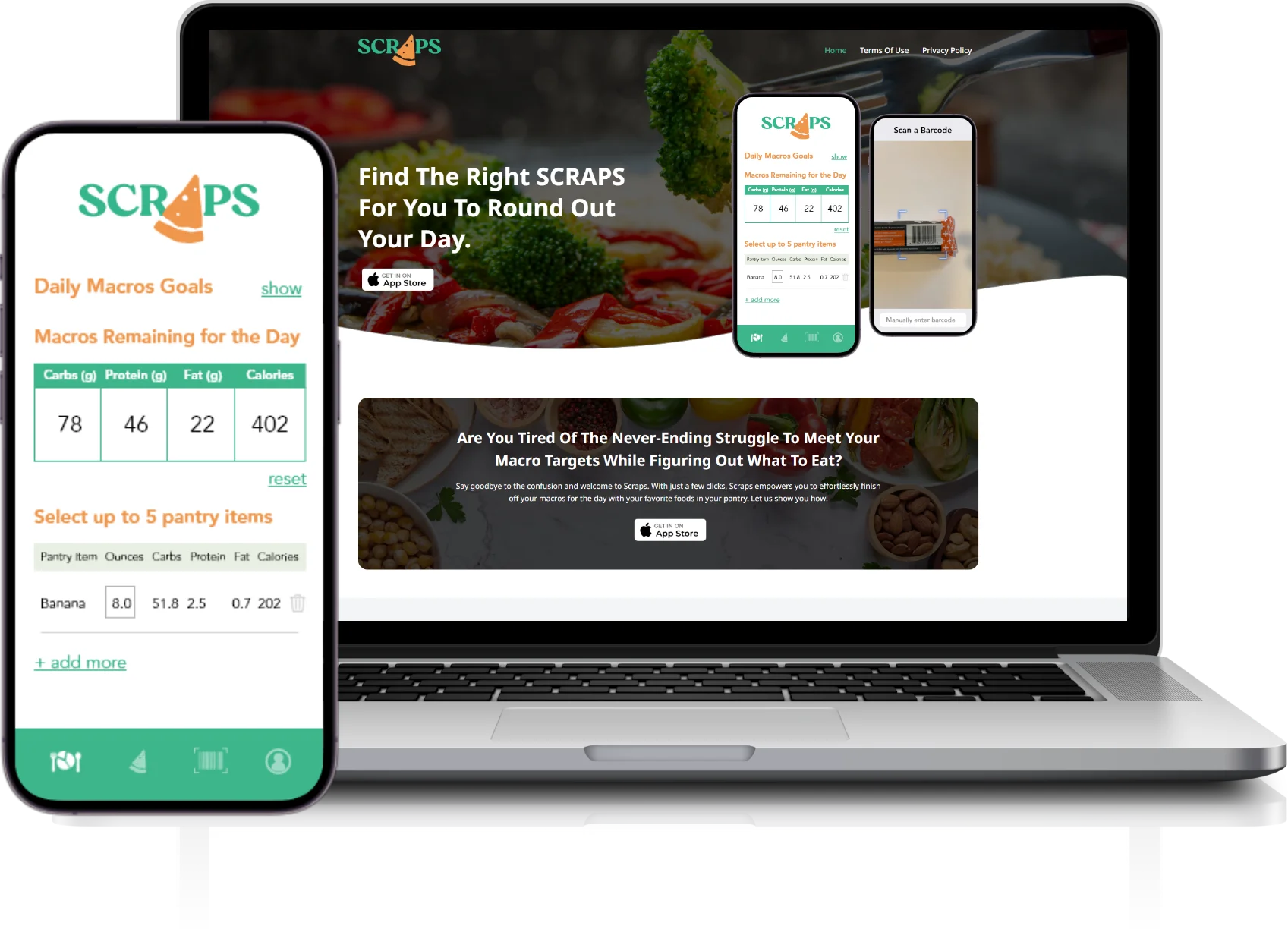SCRAPS fitness platform built by JPLoft