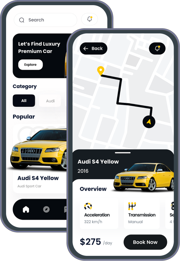 Car Rental App Development