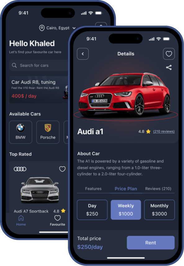 Car Rental App Development