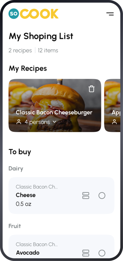 socook app screen