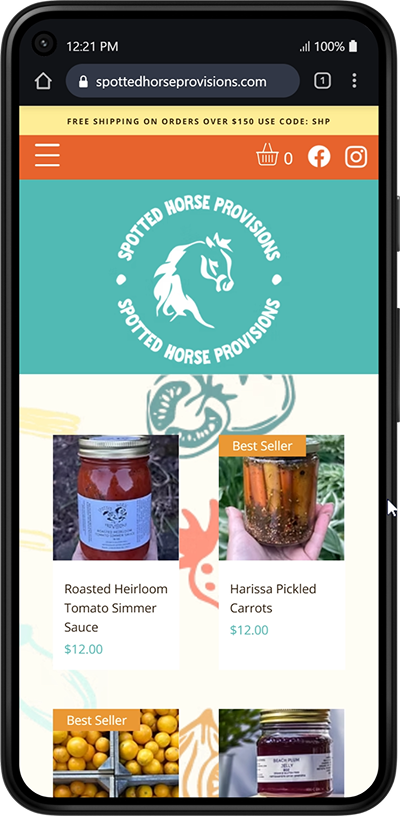 spotted horse screen