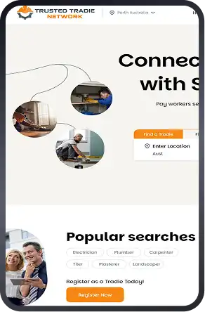 trasted tradie app screen