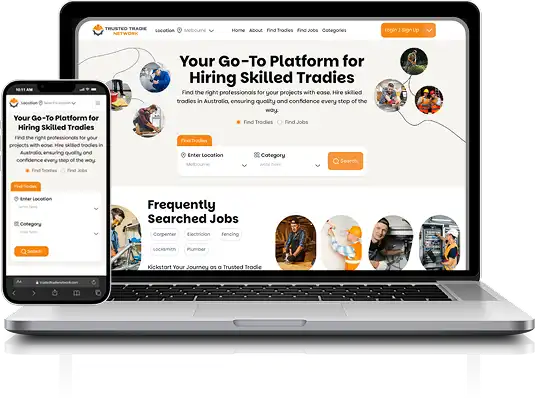 Trusted Tradie Network Screens