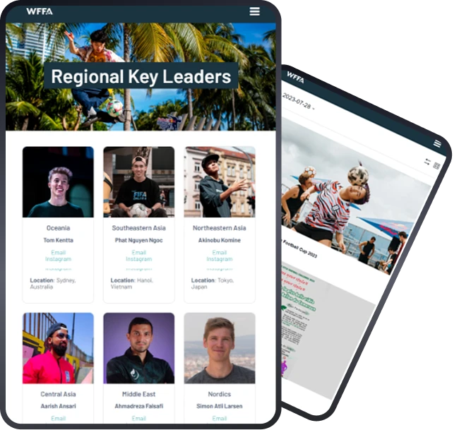 WFFA Website Features