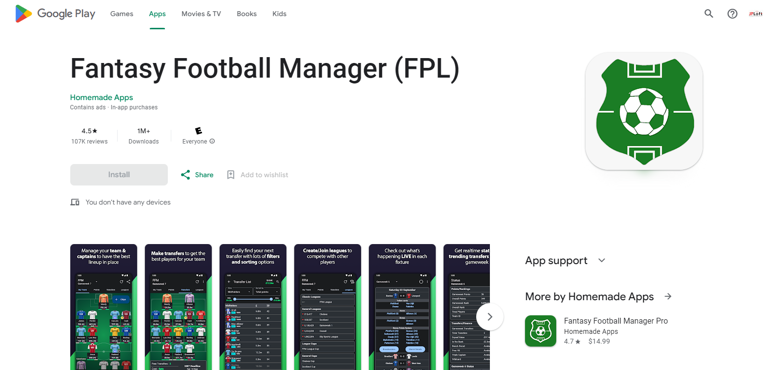 best fantasy football apps