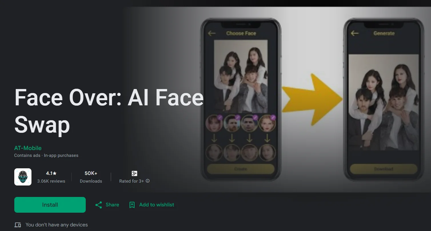 faceover