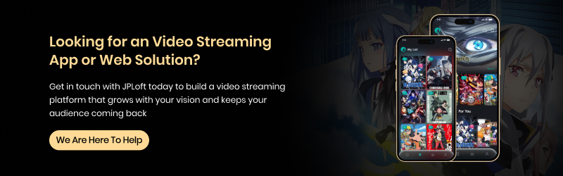 Anime streaming service features