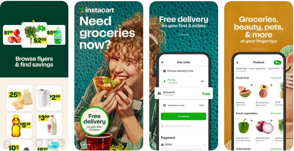 Grocery delivery App - Instacart