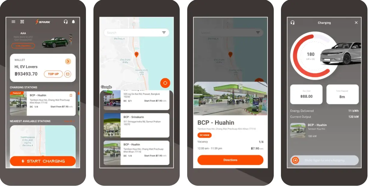 SparkCharge EV App