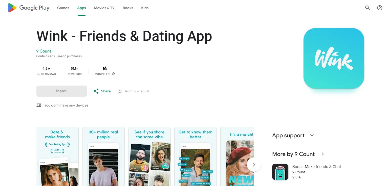 Wink Social App