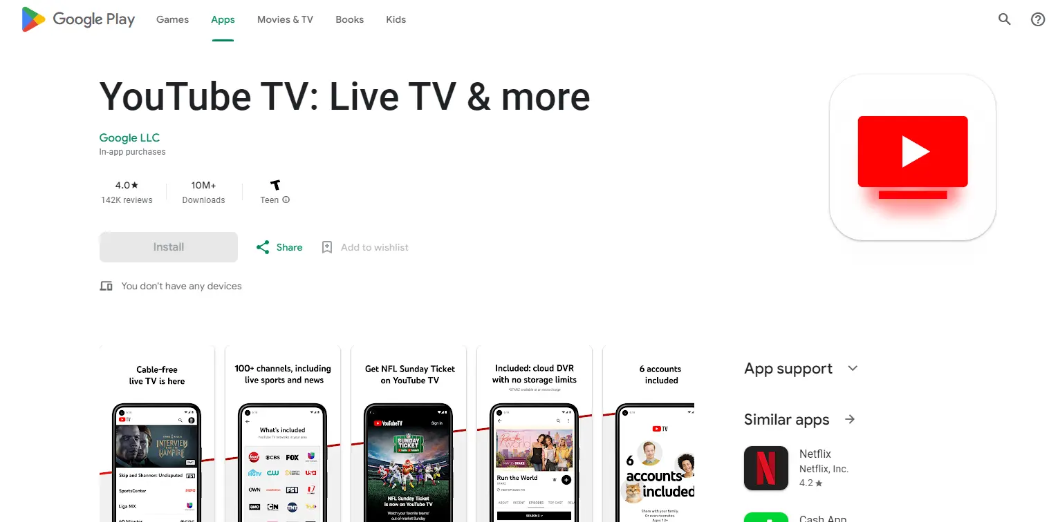 YouTube TV 
