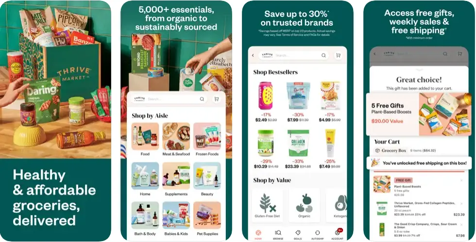 Thrive Market Grocery App